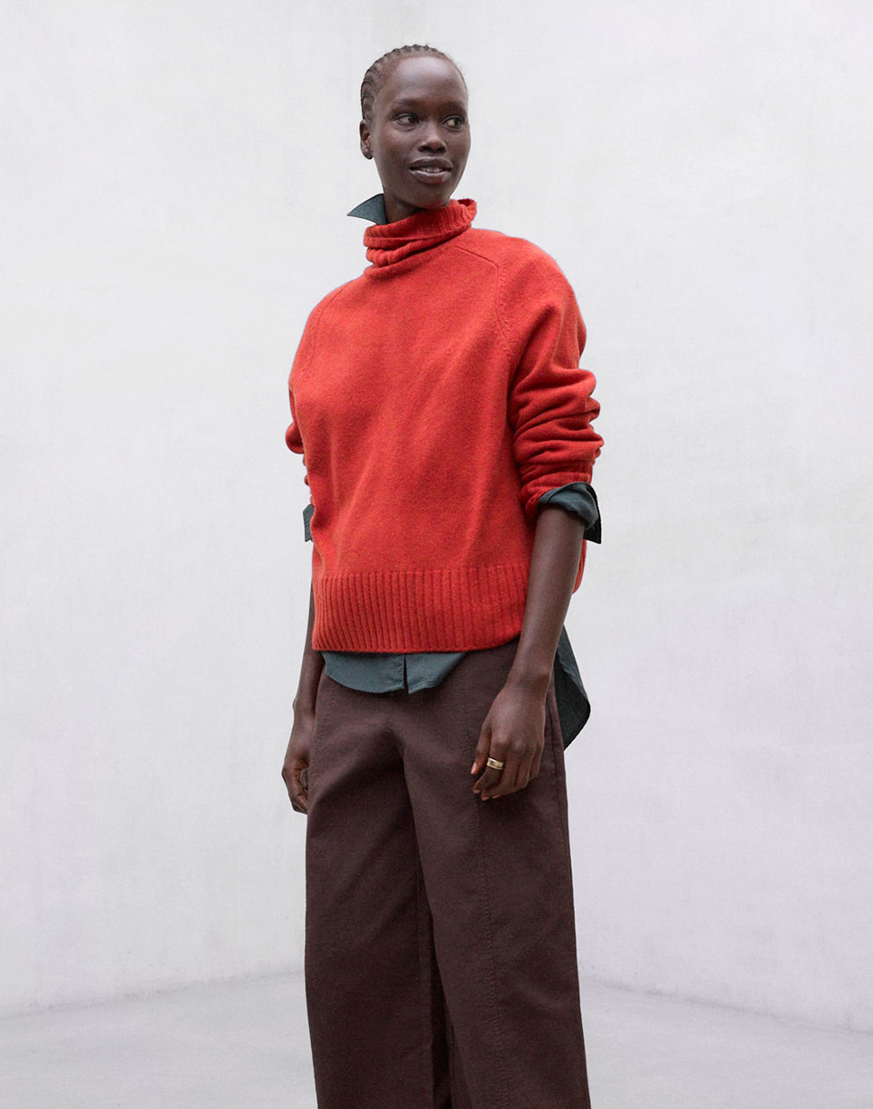ECOALF Caqui Sweater Dark Orange L