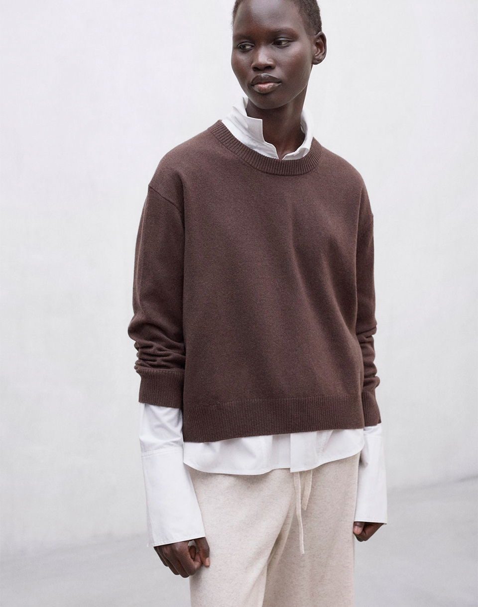 ECOALF Cosmos Sweater Dark Chocolate L