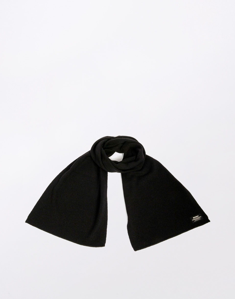 ECOALF Wool Scarf BLACK