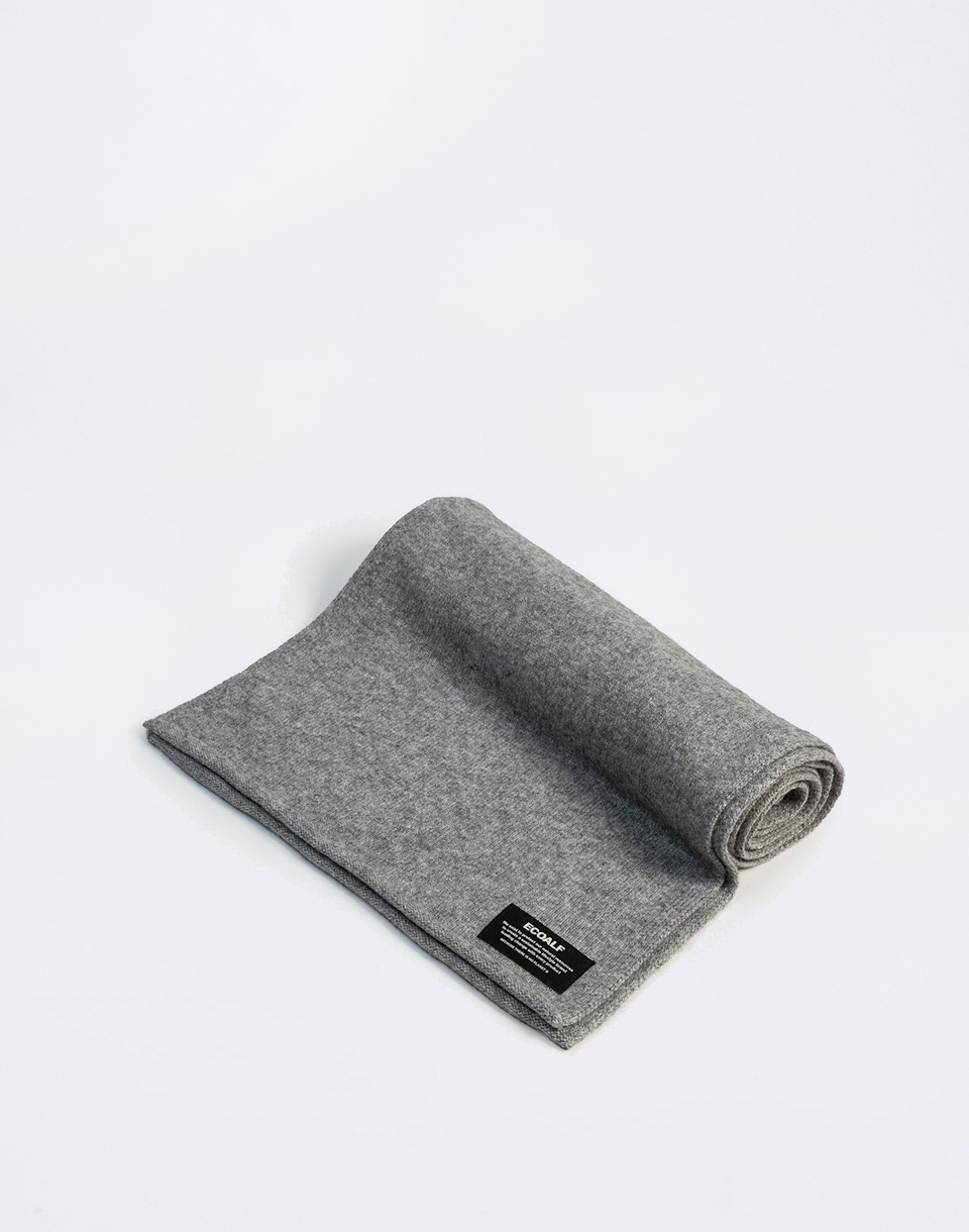 ECOALF Wool Scarf Medium Grey Melange