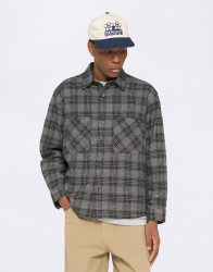 Edwin Ace Shirt LS Black / Grey garment washed S
