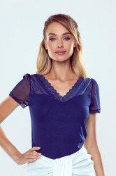 Eldar Woman's Blouse Elois Navy Blue