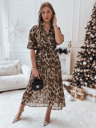 Elegantní midi šaty ANIMALIA