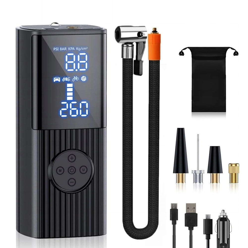 Elektrická pumpa inSPORTline Dukefira s powerbankou a LED světlem