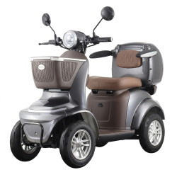 Elektrický čtyřkolový vozík W-TEC Lubica II • 25km/h • až 50km dojezd • s řidičákem šedá