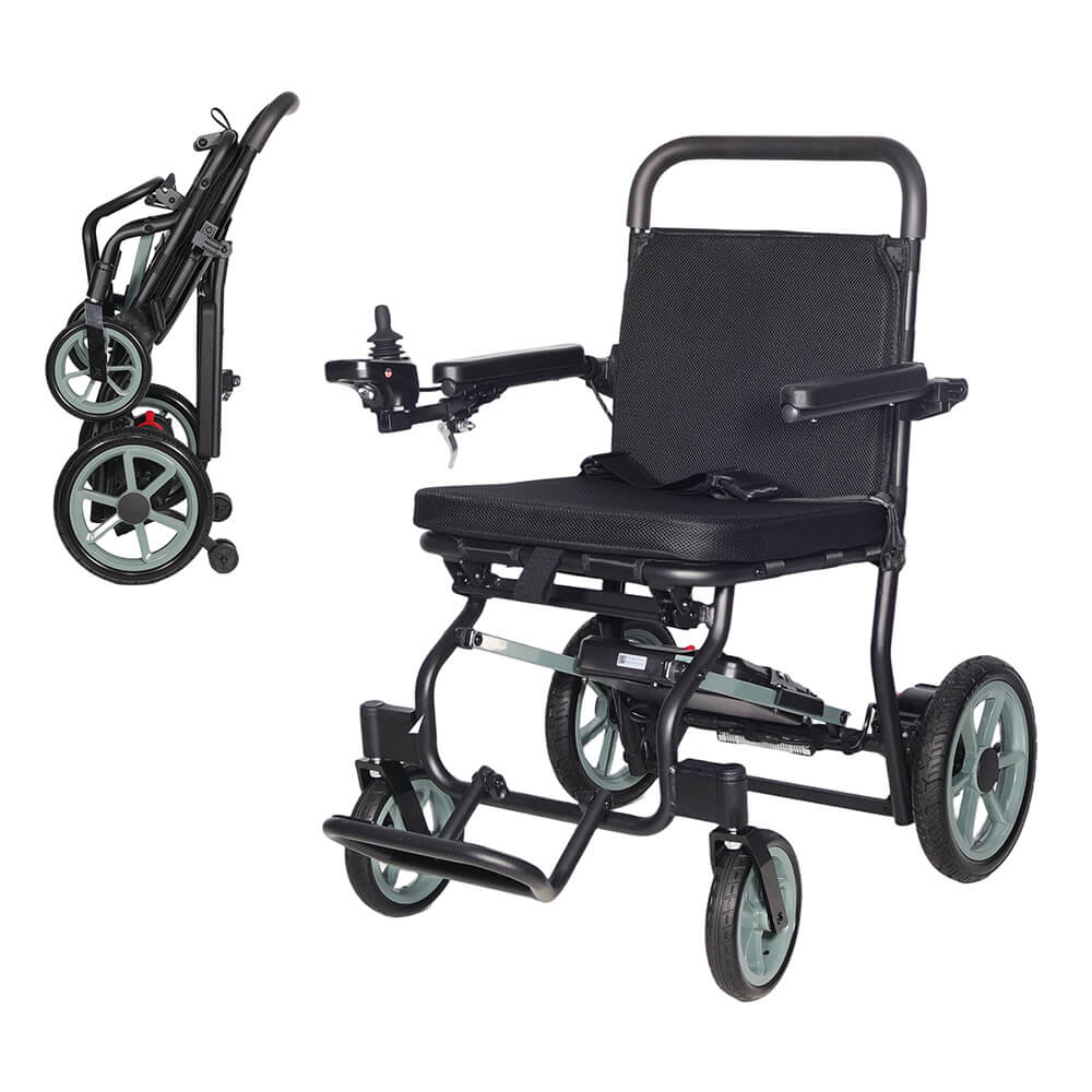 Elektrický odlehčený invalidní vozík inSPORTline Zauney • 16,6kg • do 100kg • až 20km dojezd