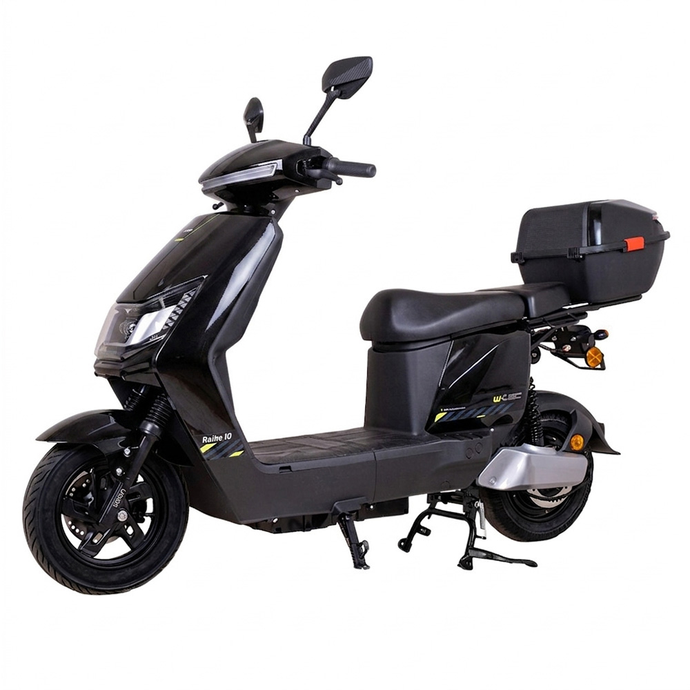 Elektrický skútr W-TEC Raike II 16" • až 70 km • 25 km/h • bez řidičáku černo-stříbrná
