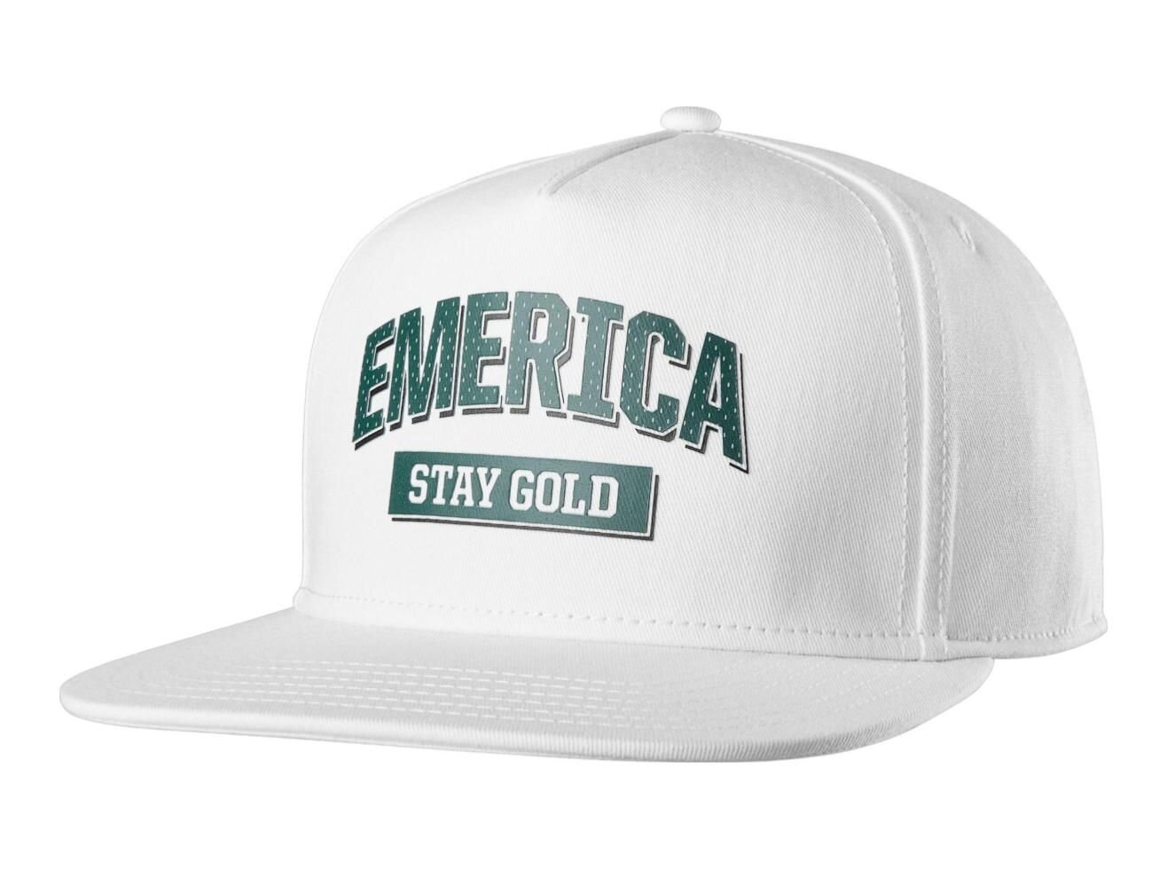 Emerica kšiltovka Team Stay Gold Snapback White | Bílá | Velikost One Size