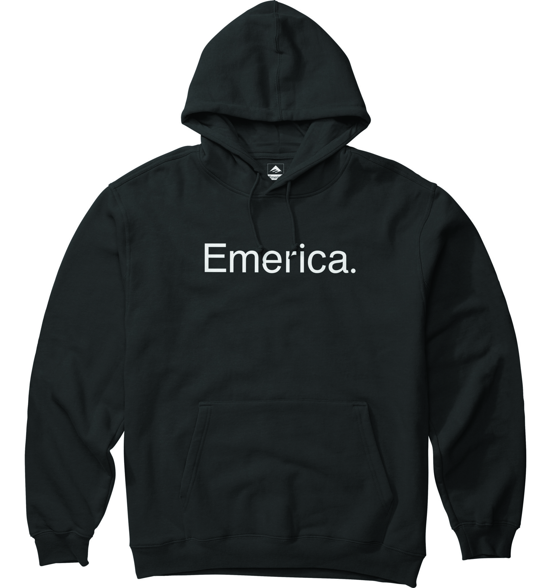 Emerica pánská mikina Pure Logo Hood Black | Černá | Velikost L