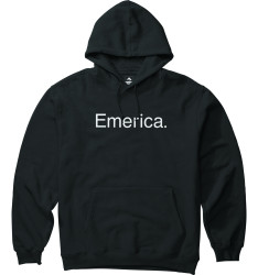 Emerica pánská mikina Pure Logo Hood Black | Černá | Velikost L