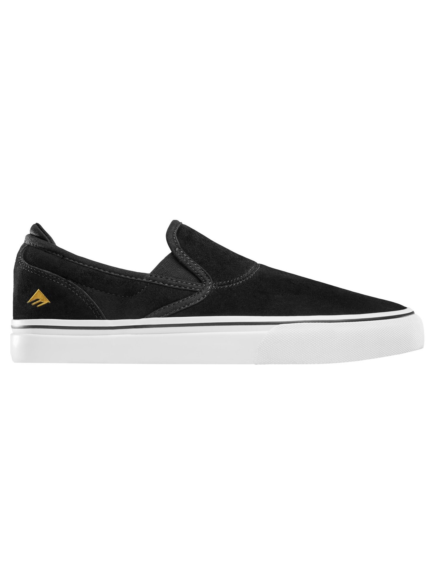 Emerica pánské boty Wino G6 Slip-On Black / White / Gold | Černá | Velikost 5 US