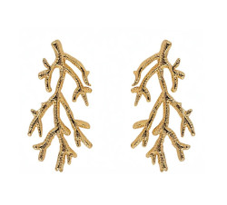 Emily Westwood Pozlacené náušnice ve tvaru korálů Camilla EWE250217G