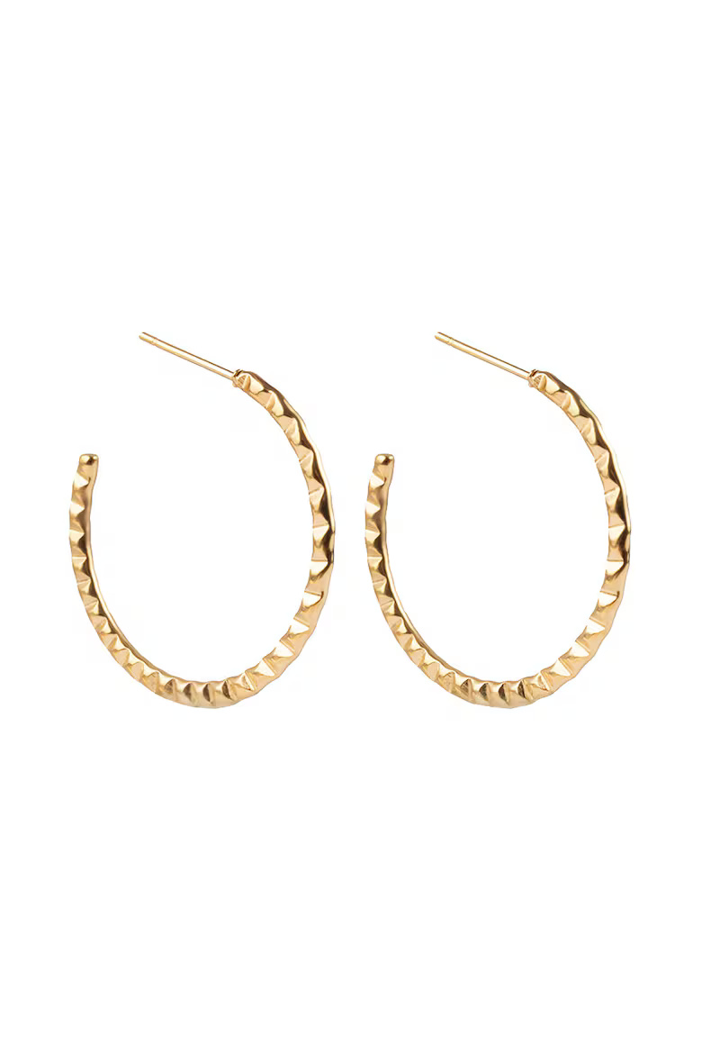 Emily Westwood Stylové pozlacené kruhy Priselle EWE250304G