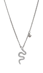 Emporio Armani Dámský stříbrný náhrdelník Had se zirkony EG3611040