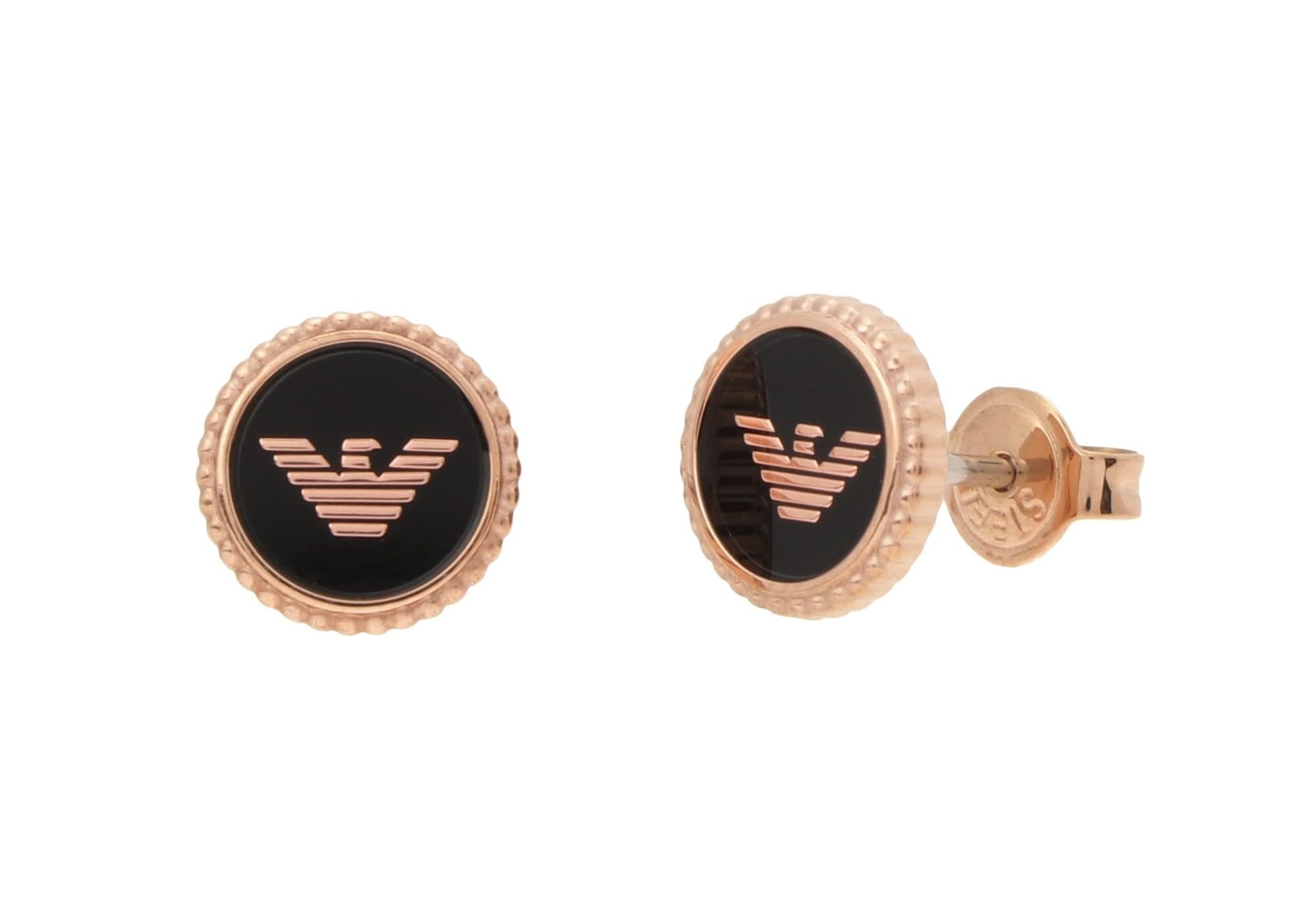 Emporio Armani Luxusní bronzové náušnice s logem EGS2534221