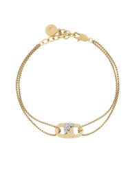 Emporio Armani Pánský pozlacený náramek s krystaly EGS3175710