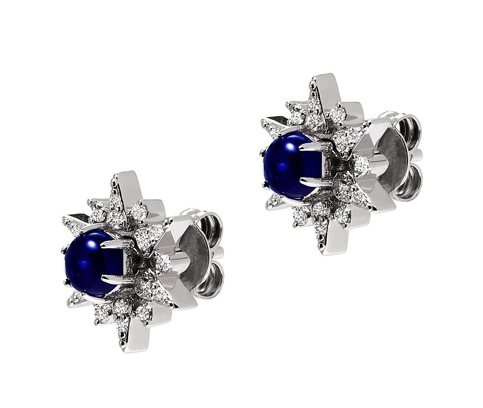 Emporio Armani Stříbrné náušnice s kubickými zirkony Hvězda EG3603040