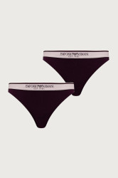 Emporio Armani Underwear  kalhotky dámské bavlněné s elastanem 2-pack