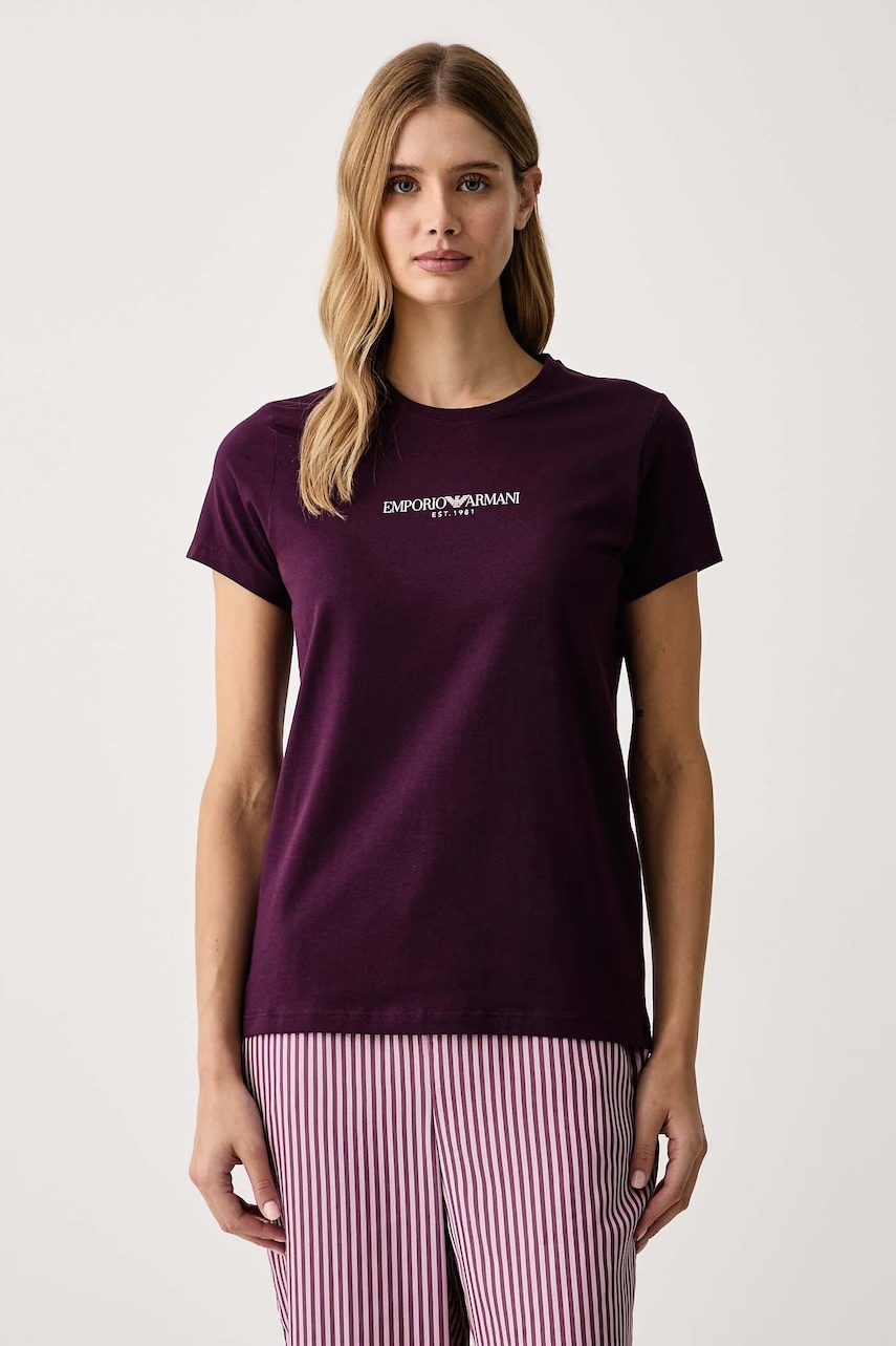Emporio Armani Underwear  loungwear tričko dámské bavlněné s elastanem