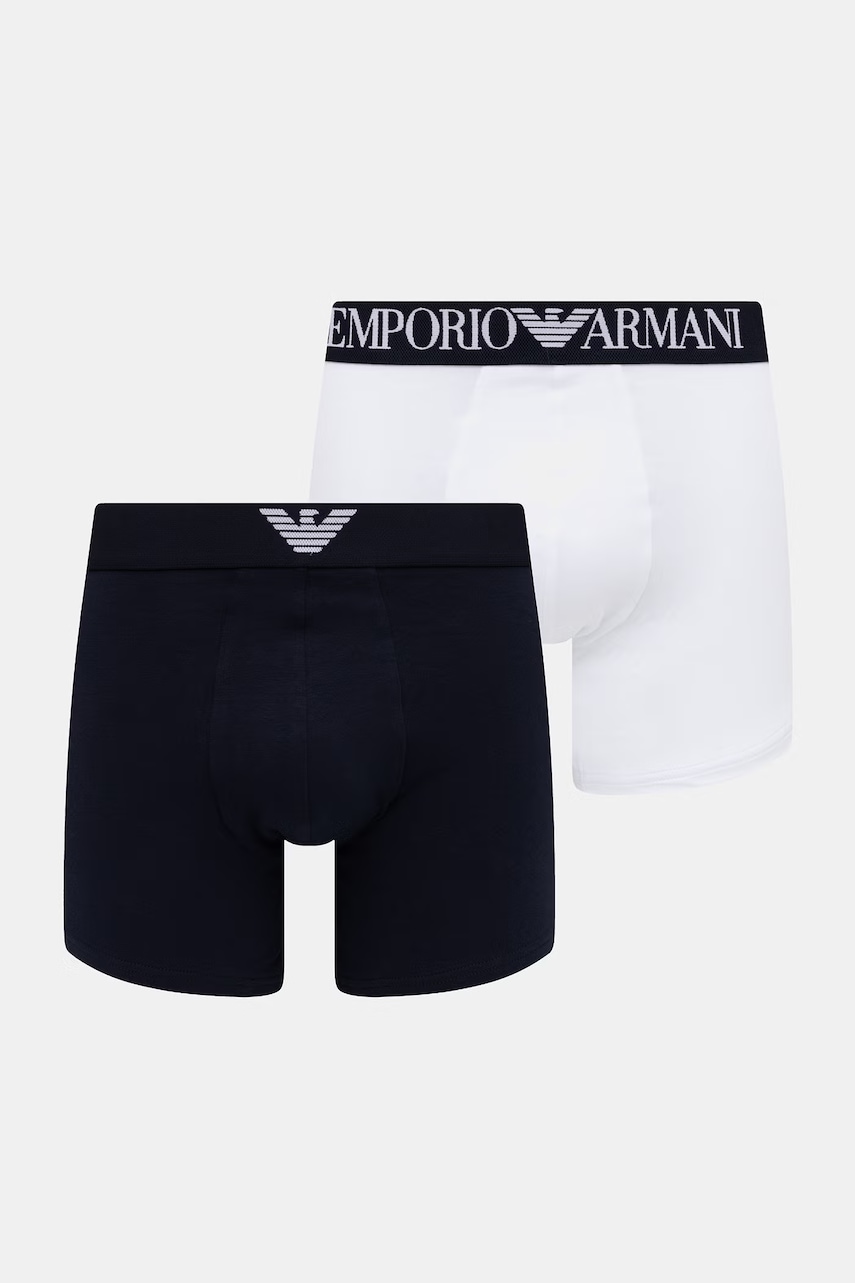 Emporio Armani Underwear pánské boxerky bavlněné s elastanem 2-pack