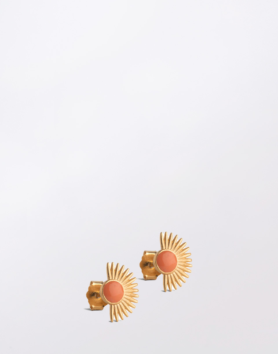 ENAMEL Copenhagen Studs, Soleil Light Coral