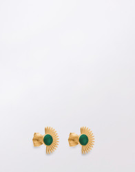 ENAMEL Copenhagen Studs, Soliel 42 Petrol Green