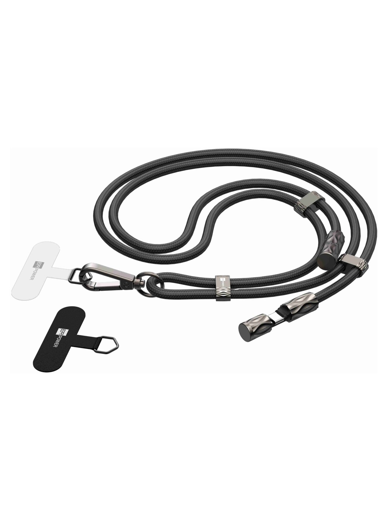 Erpower nabíjecí kabel Meatfly X Snake Lanyard Black | Černá | Velikost One Size