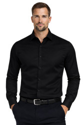Espada - Pánská Slim Fit Košile - Černá