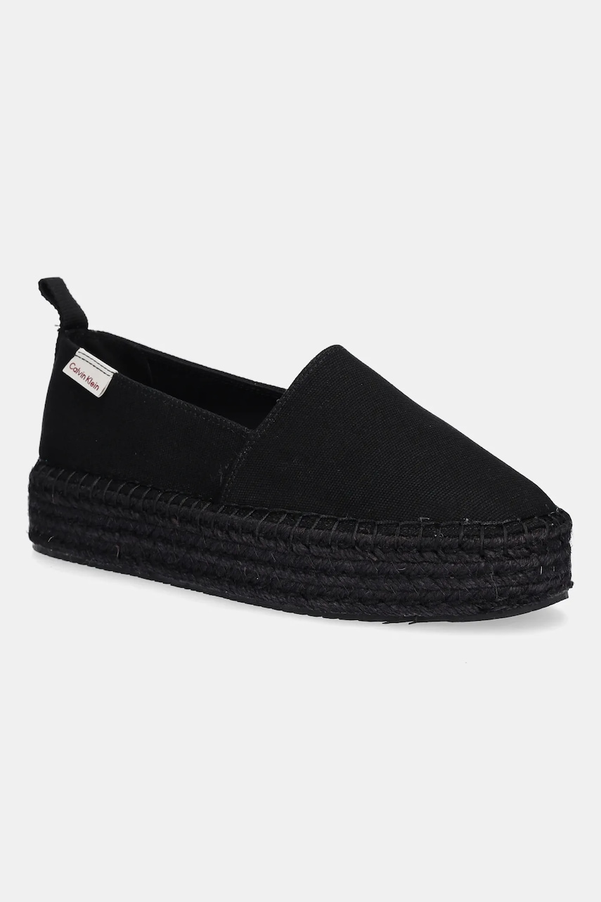 Espadrilky Calvin Klein Jeans PLATFORM ESPADRILLE ML CS černá barva, na platformě, YW0YW01871