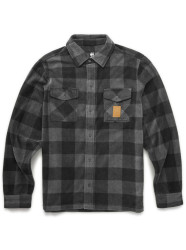 Etnies pánská košile Woodsman Fleece Charcoal | Šedá | Velikost L