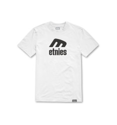 Etnies pánské tričko Icon E S/S White | Bílá | Velikost L | 100% bavlna