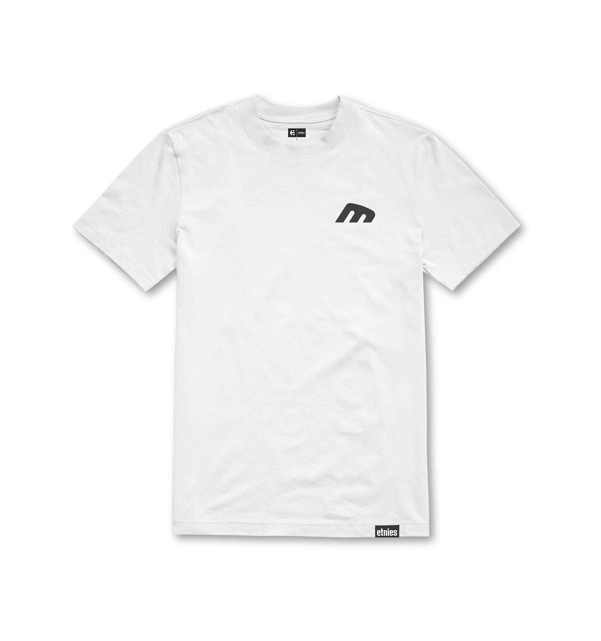 Etnies pánské tričko Team Embroidery White / Black | Černá | Velikost L | 100% bavlna