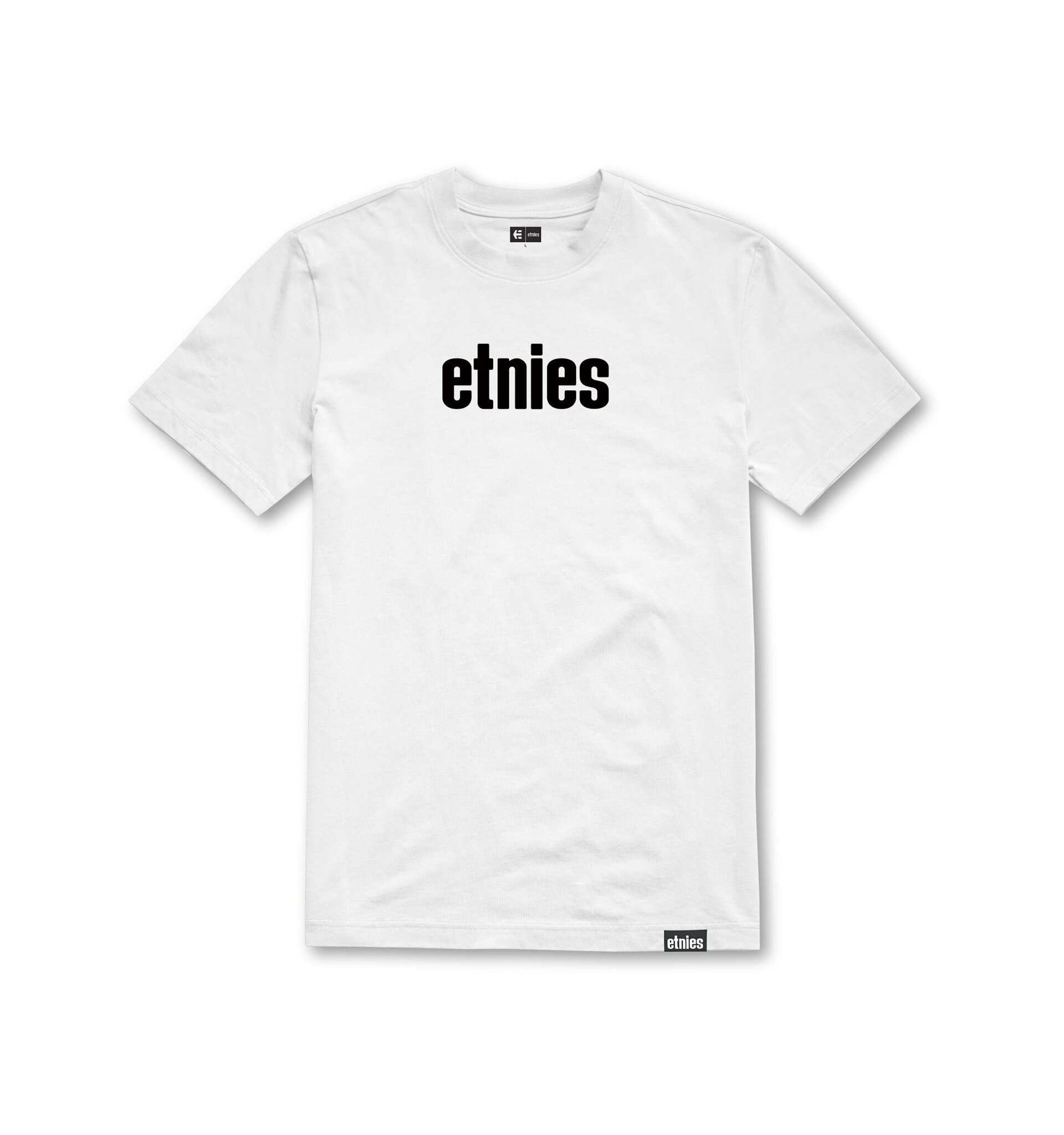 Etnies pánské tričko Wordmark White | Bílá | Velikost L | 100% bavlna