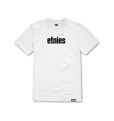 Etnies pánské tričko Wordmark White | Bílá | Velikost L | 100% bavlna
