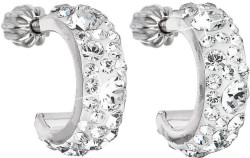 Evolution Group - Pavona Půlkruhové náušnice 31118.1 krystal