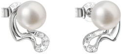 Evolution Group - Pavona Stříbrné náušnice pecky s pravými perlami Pavona 21028.1
