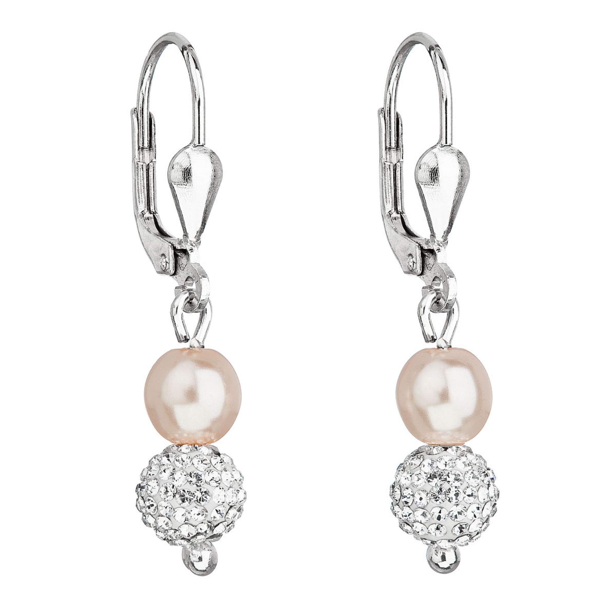 Evolution Group - Pavona Luxusní stříbrné náušnice s krystaly Preciosa 31244.3