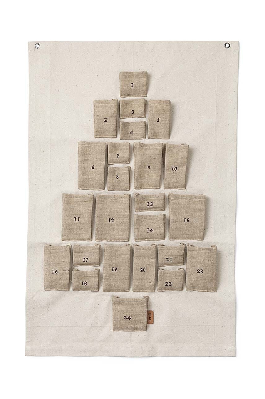 Ferm Living  Adventní kalendář pro děti  Pine Christmas Calendar