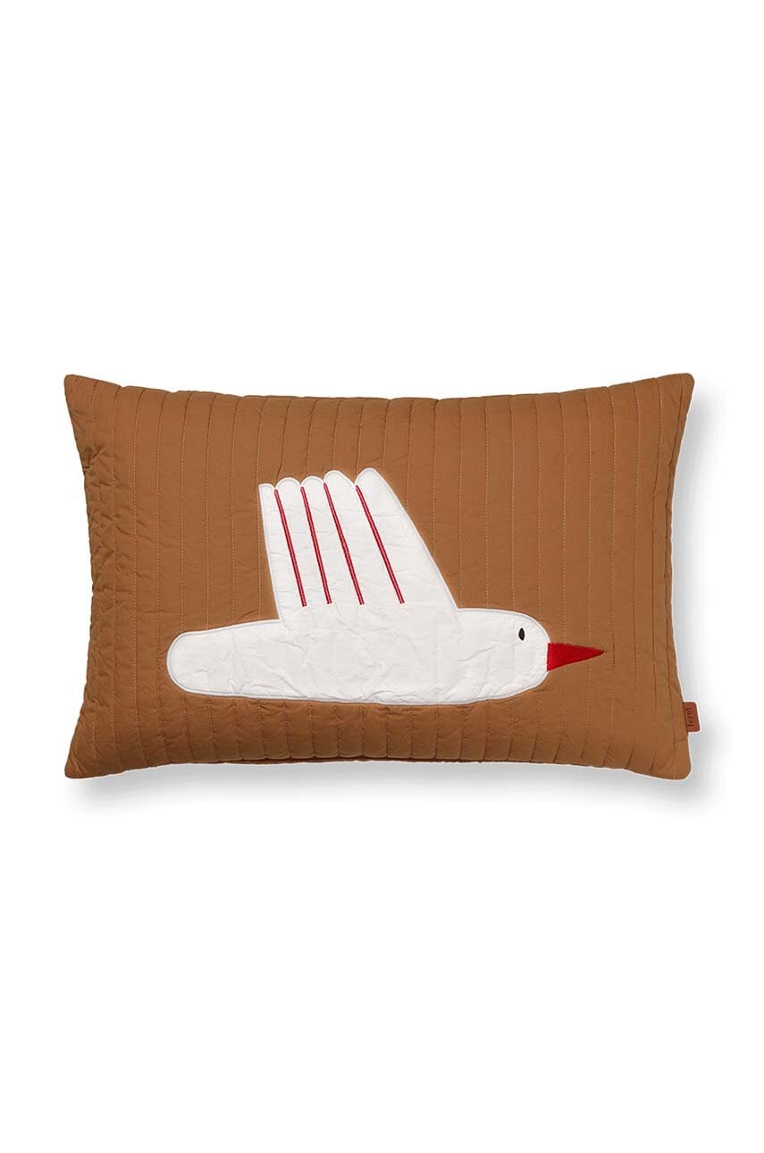 Ferm Living  Dekorativní povlak na polštář  Bird Quilted