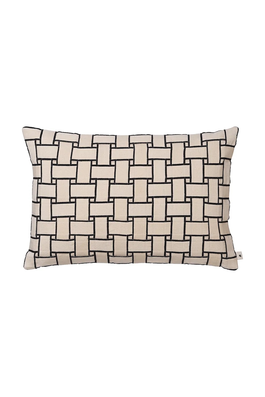 Ferm Living  Polštář s dekorací bavlněný 40 x 60 cm