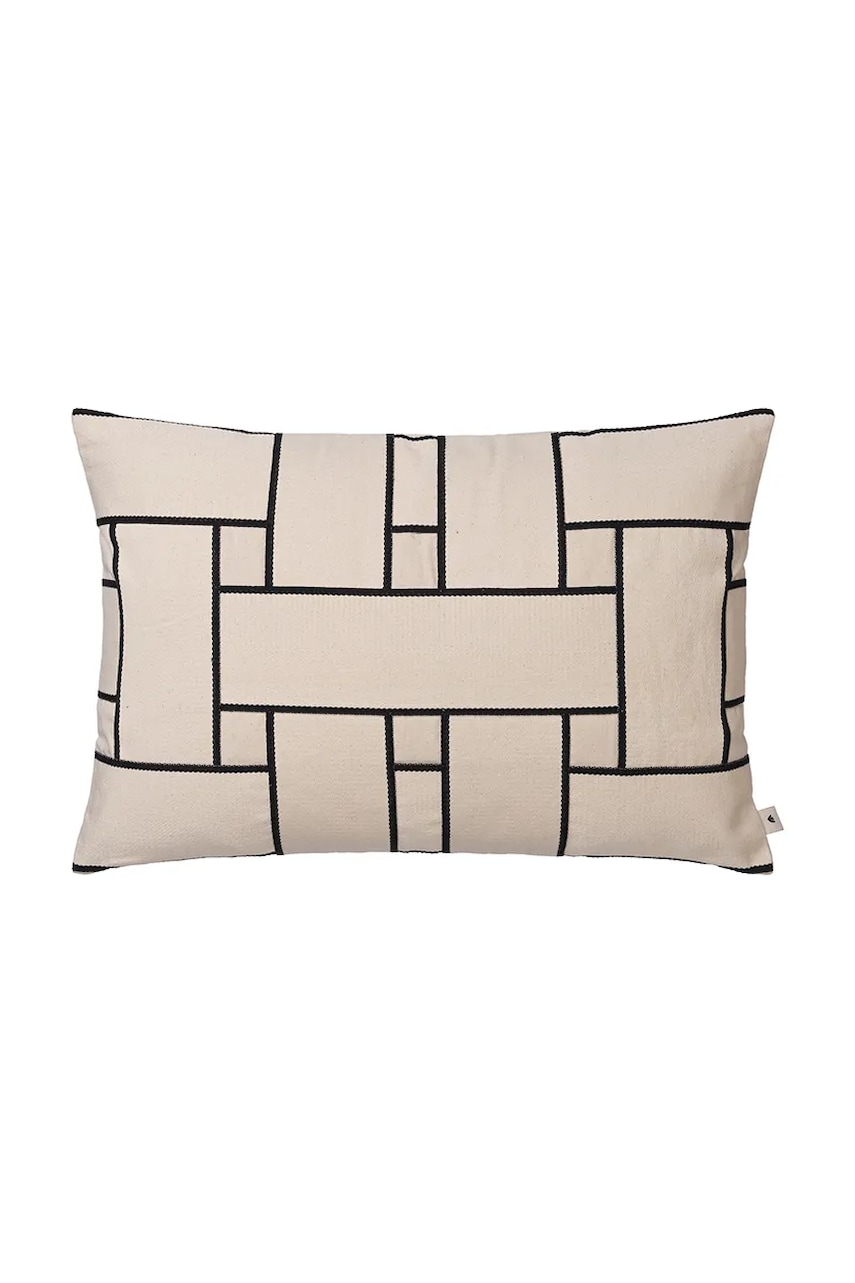 Ferm Living  polštář s dekorací bavlněný 40 x 60 cm