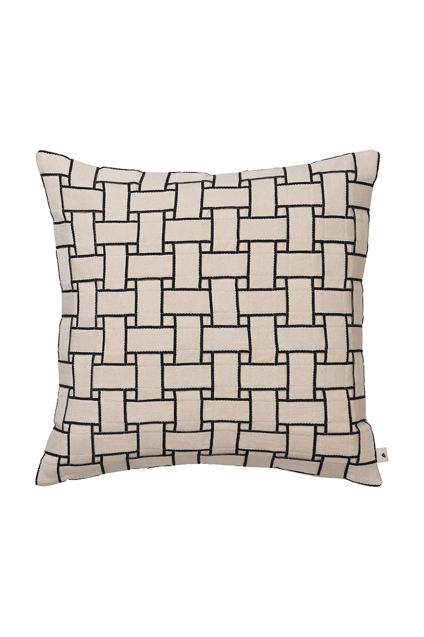 Ferm Living  Polštář s dekorací bavlněný 50 x 50 cm