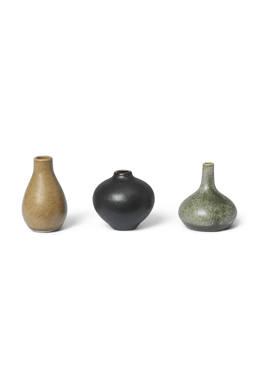 Ferm Living  Sada dekorativních váz  Komo Mini 3-pack