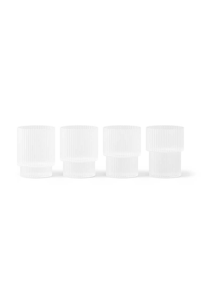 Ferm Living  Sada skleniček  Ripple 60 ml 4-pack