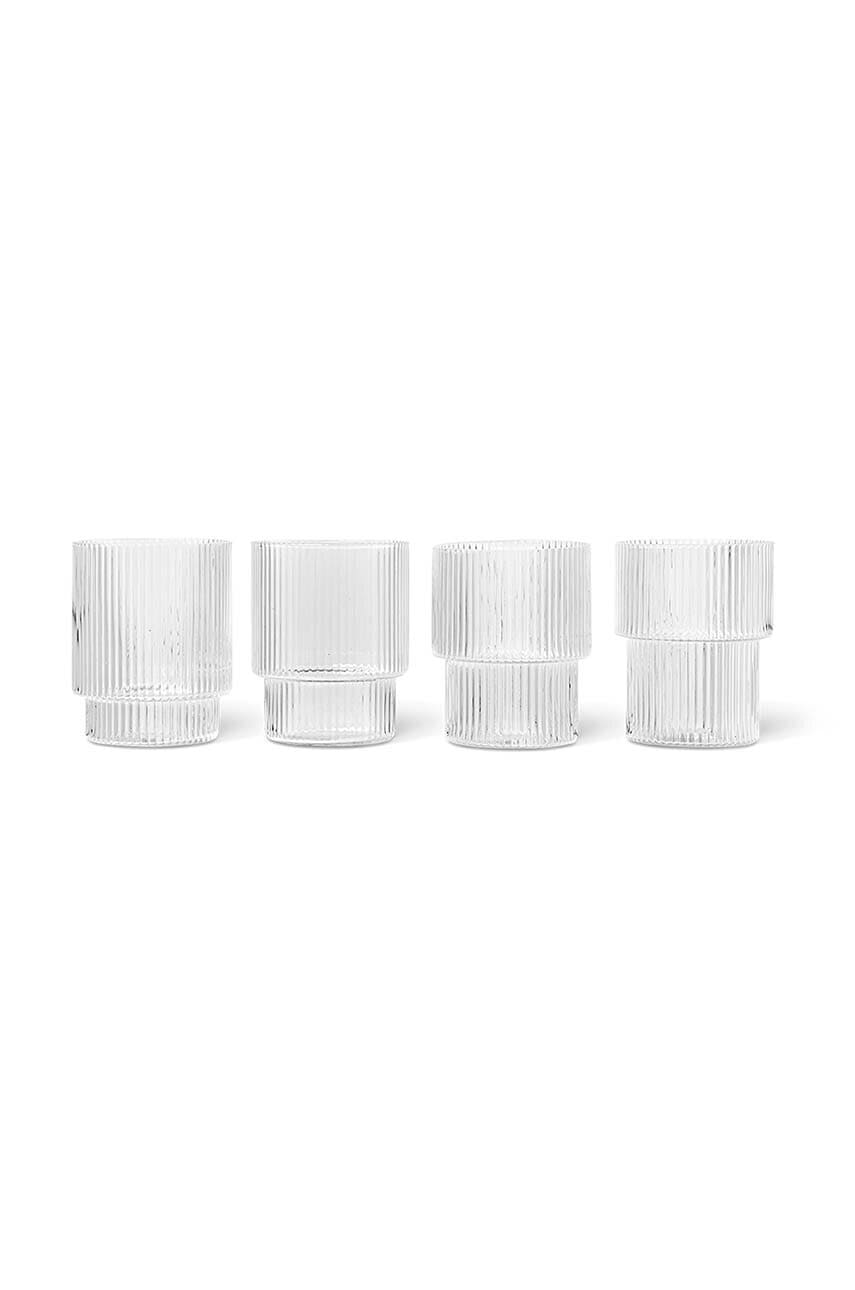 Ferm Living  Sada skleniček  Ripple Glasses 200 ml 4-pack