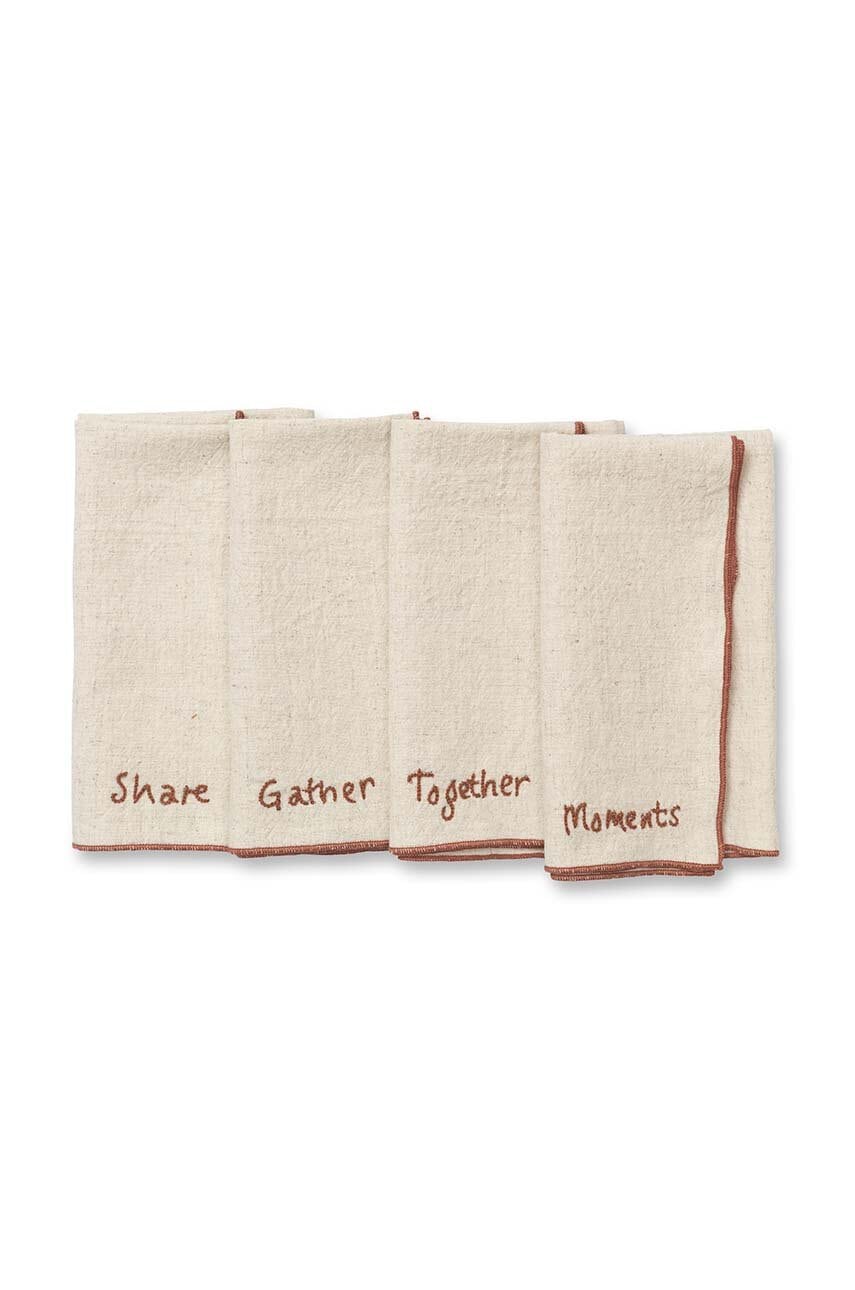 Ferm Living  Sada ubrousků  Occasion 4-pack