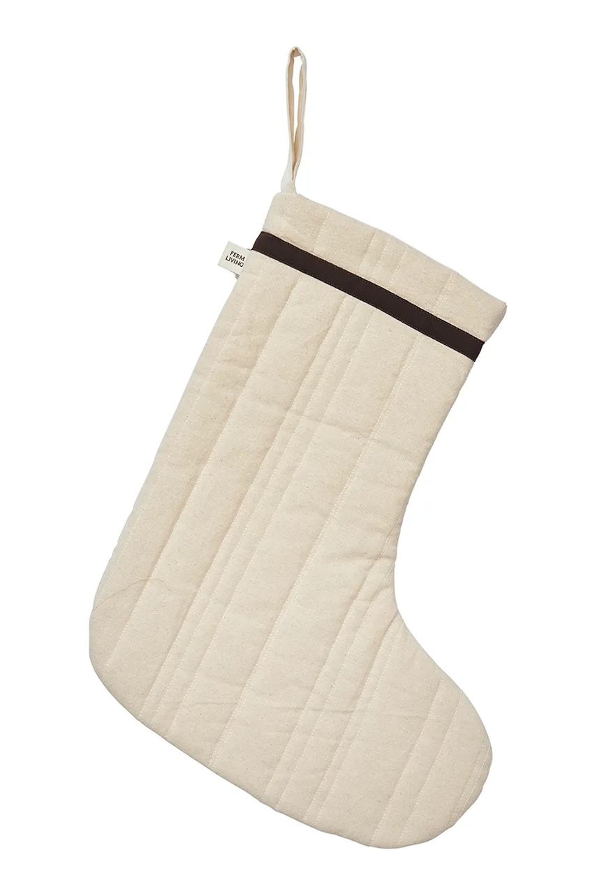Ferm Living  Vánoční ponožka  Vari Quilted 33 x 40 cm