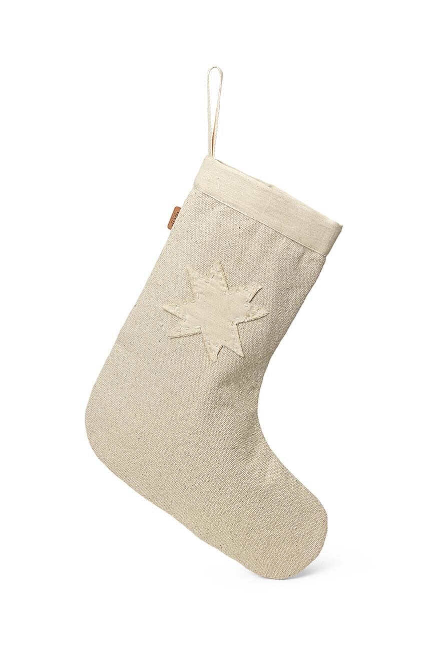 Ferm Living  Vánoční ponožka  Vela Christmas Stocking