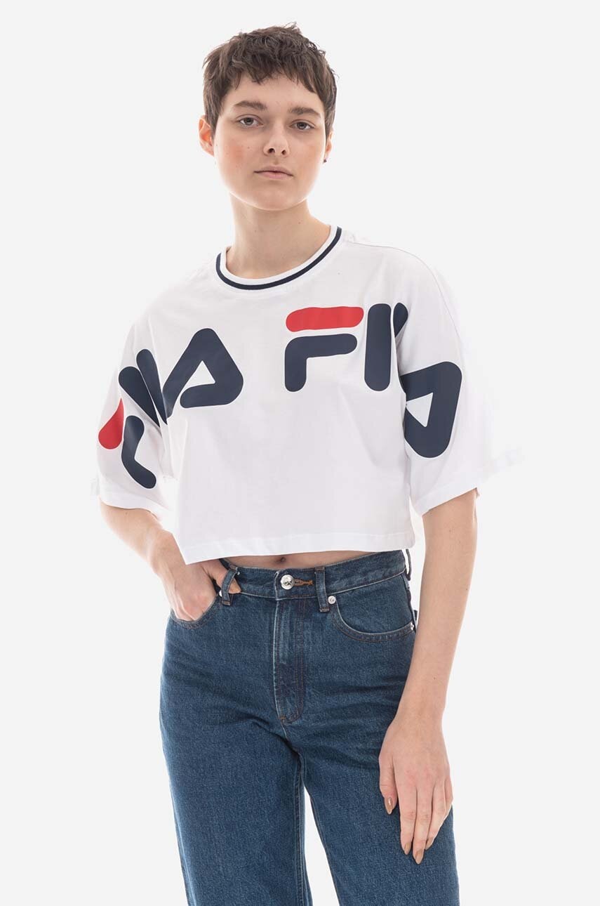 Fila  Bavlněné tričko  Barr Cropped Wide Tee