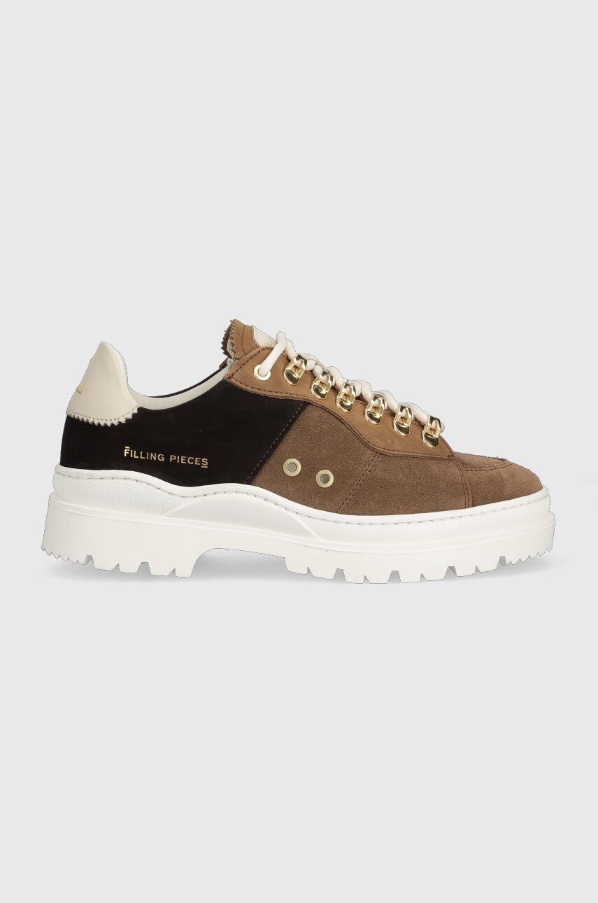 Filling Pieces  Semišové tenisky  Court Serrated Topaz